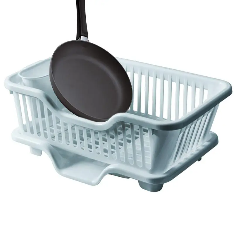 

Dish Rack Drainer Organizer Dish Rack Double Layer Sink Drainer With Utensil Holder Dish Drainer Storage For Plates Cups