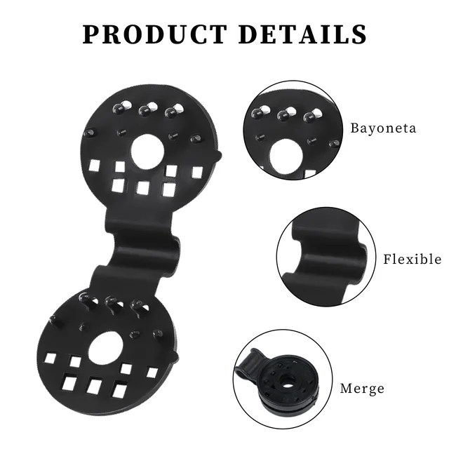 50/100 Darabos Napfényes Nettó Klip Mini Kerti Mezőgazdasági Klipek Kerek Újrafelhasználható Könnyűsúlyú, Könnyen Telepíthető Kültéri Üvegházhoz - Image 5