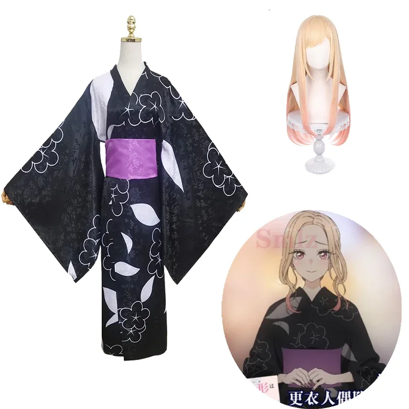 

Marin Kitagawa Cosplay Costume Kimono Anime My Dress Up Darling new Marin Kitagawa Cute Kimono Suit Halloween Party Uniforms
