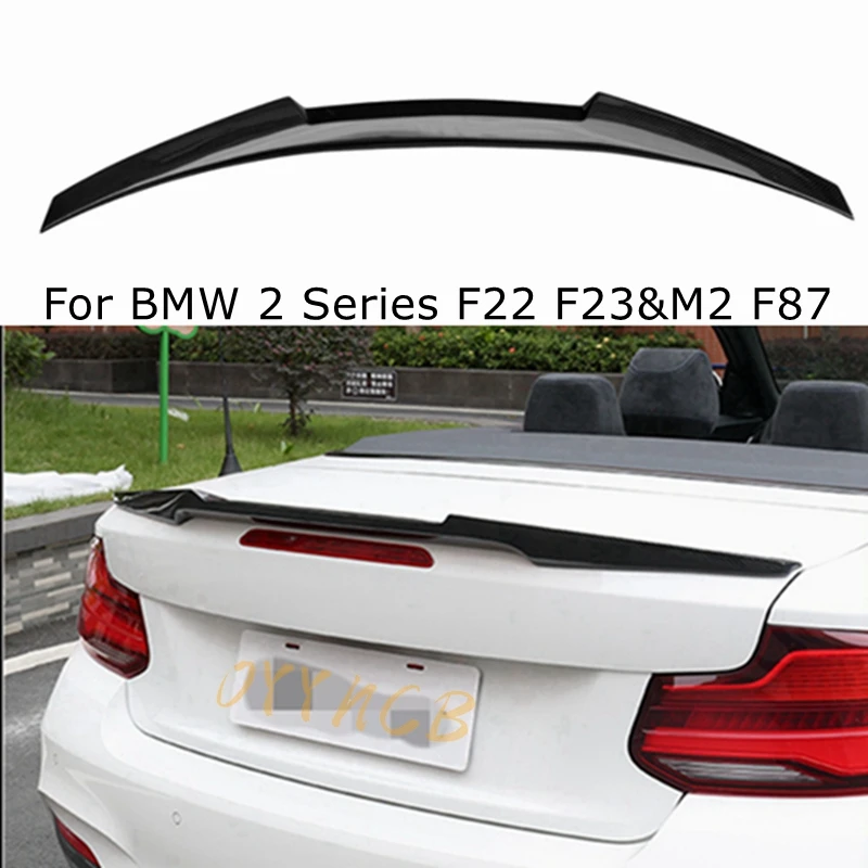 

FOR BMW 2 Series F22 F23&M2 F87 C74/M4/PSM/CS/P/M/EXOT Style Carbon fiber Rear Spoiler Trunk wing 2014-2020