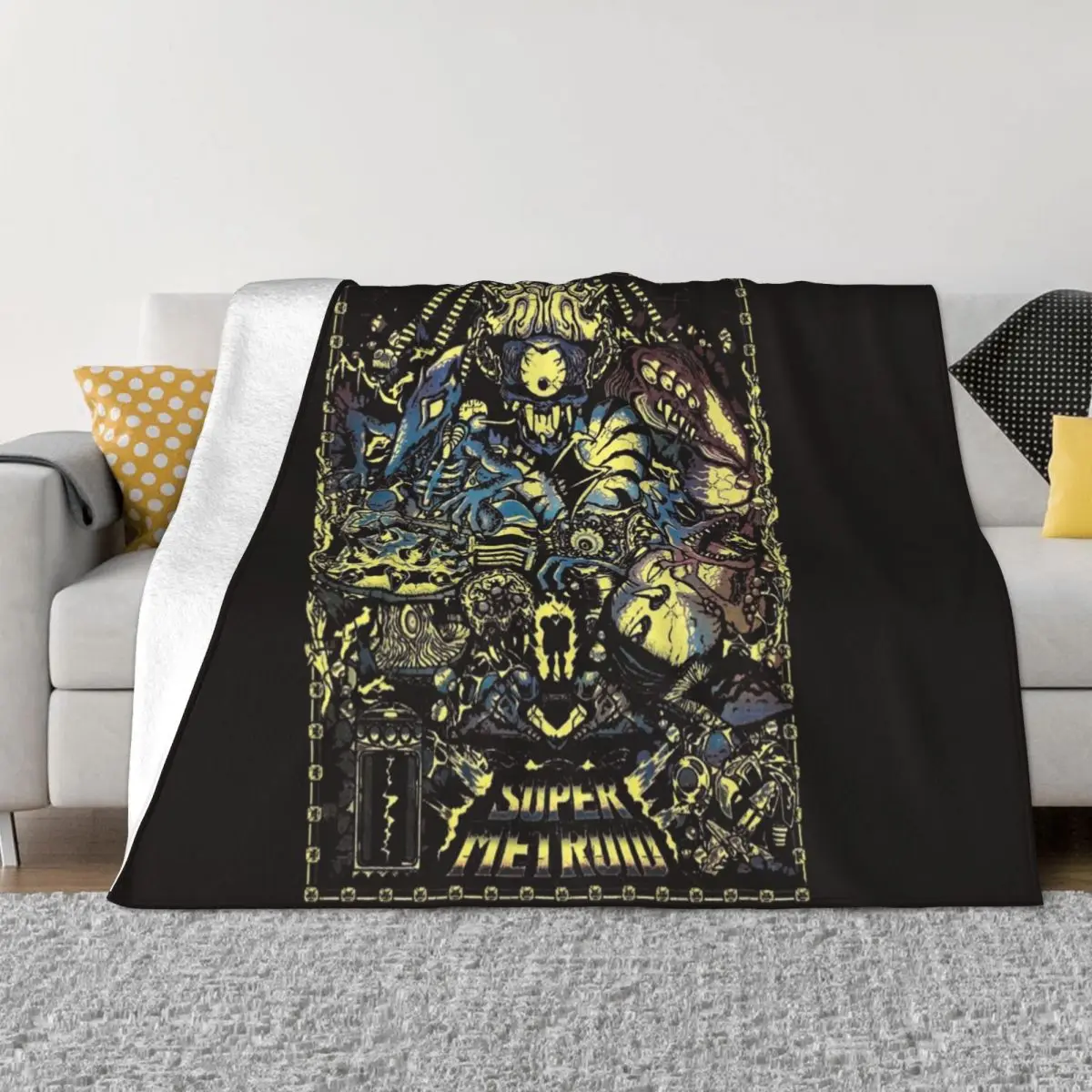 

Super Metroid Legacy Type C Throw Blanket Kid'S wednesday Blankets