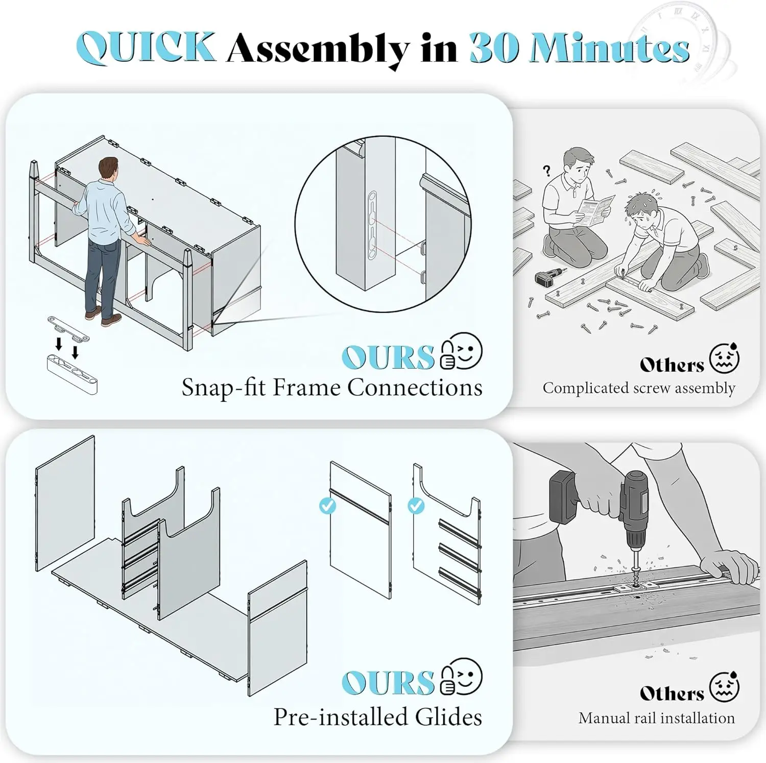 60" Solid Wood Vanity 3