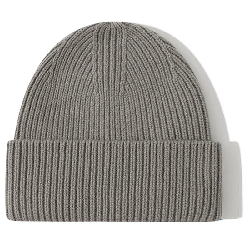 100% Merino Wool Winter Beanie Unisex Soft Knit Hat
