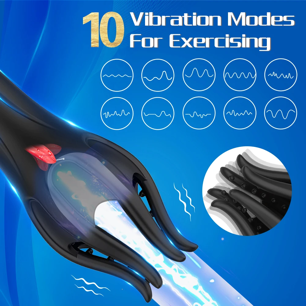 Glans Vibrating Tongue Licking Masturbator for Men Sex Oral Blowjob Lasting Delay Endurance Training Male Sex Toys male masturbator