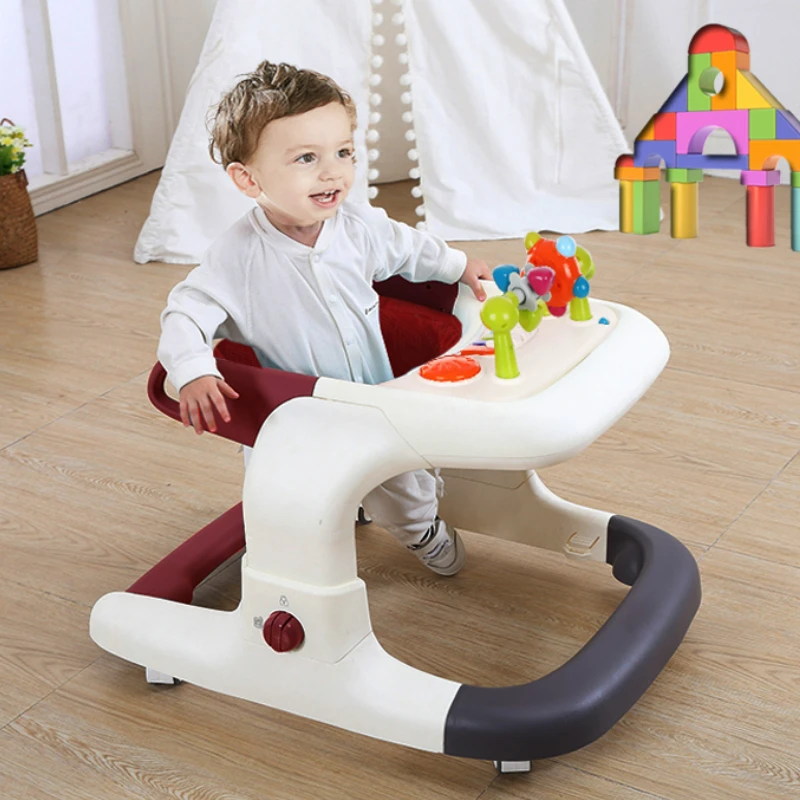 

Anti-O-leg Baby Walker Multi-function Anti-rollover Baby Hopping Chair Trolley Baby Learning Walker Educational Toy Baby Car
