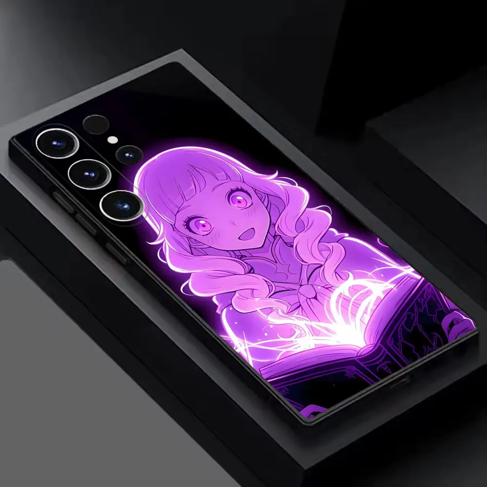 Black Clover Anime Soft Black Phone Case