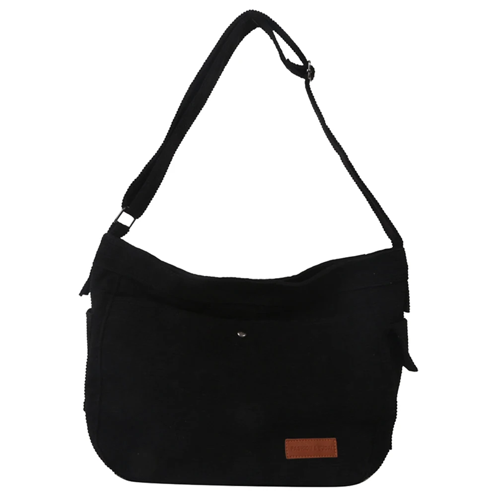 

Повседневная женская сумка через плечо, вместительный Универсальный вельветовый мессенджер с регулируемым ремешком, однотонная женская повседневная сумка для свиданий