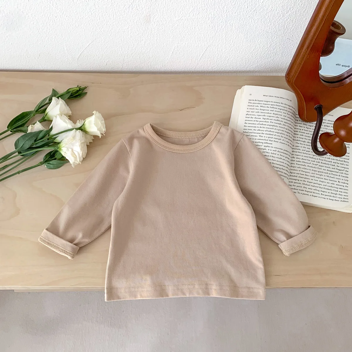 Infant Casual Tops Boys Striped Long Sleeves T-shirt O-neck Pullover Bottoming Shirt Girls Cotton Undershirt