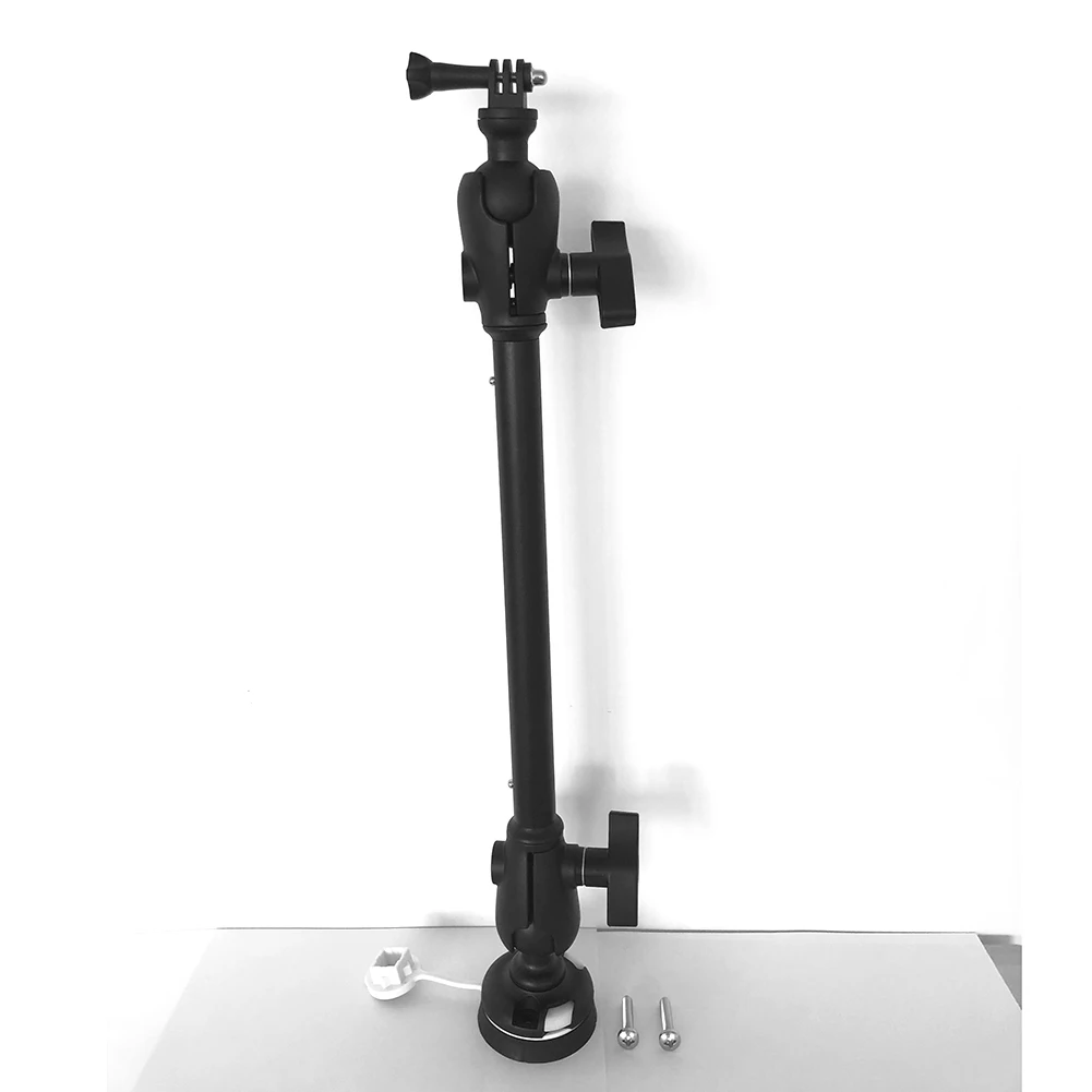 Base de montaje de cámara ajustable para Kayak, soporte de cámara de seguridad con brazo largo, accesorios de soporte de cámara para barco marino, novedad de 2023