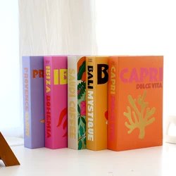 IBIZA CAPRI Fake Books Living Room Decoration Fashion Fake Books for Decoration Coffee Table Ornament Club Hotel Prop Books