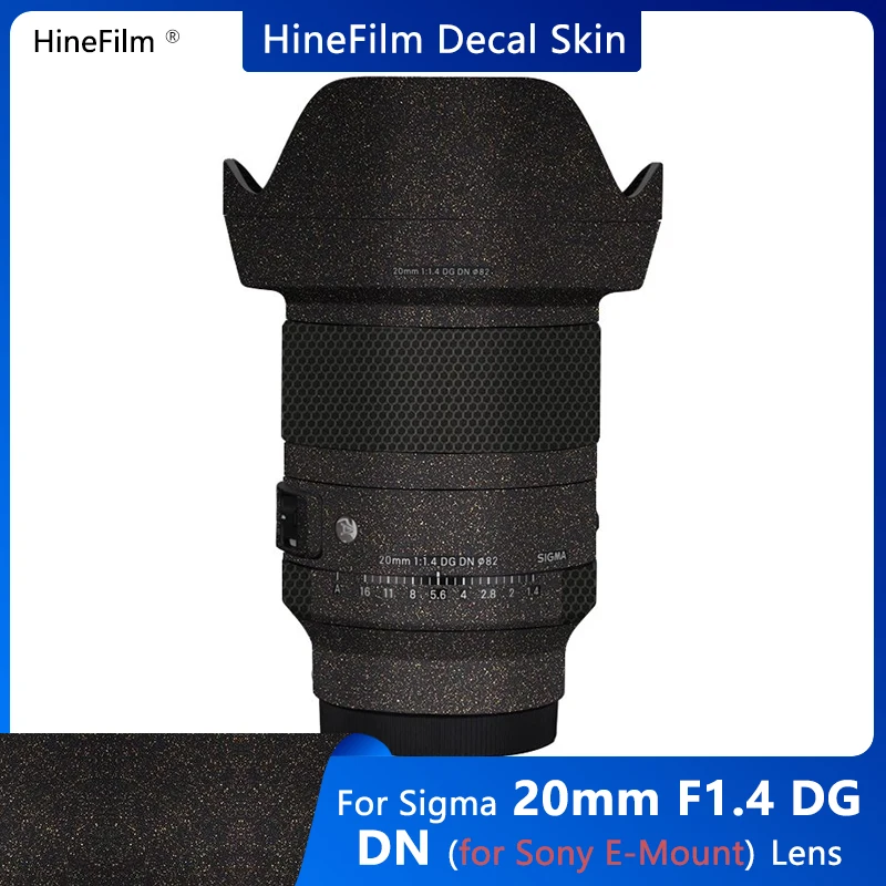 Sigma 20 1.4 E Mount Lens Sticker Vinyl Decal Skin Wrap Cover Per Sigma 20Mm F1.4 Dg Dn Art Per Sony Mount Lens Sticker Film