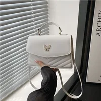 Lucky butterfly bag women's new fashion solid color simple texture trend beautiful casual shoulder messenger bag portable small - Image 4