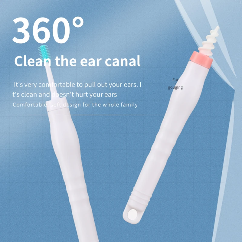 2023 New 3 In 1 Ear Cleaner Silicon Ear Spoon Tool Set 16 Pcs Care Soft Spiral For Ears Cares Health Tools Ear Wax Removal Tool
