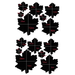 DIY Self-Adhesive Washable Repair Patches for Clothing and Accessories (A-36 maple leaves)