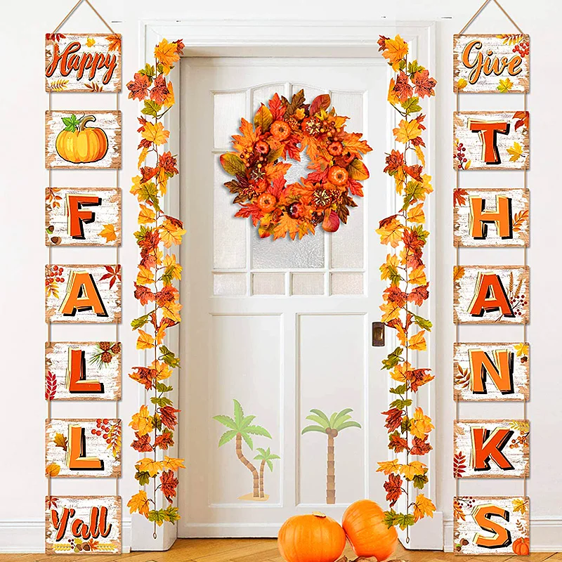 

Искусственный венок с кленовыми листьями, 1,6 метров, подвесное растение, украшение, Осеннее свадебное платье, реквизит для фотосъемки