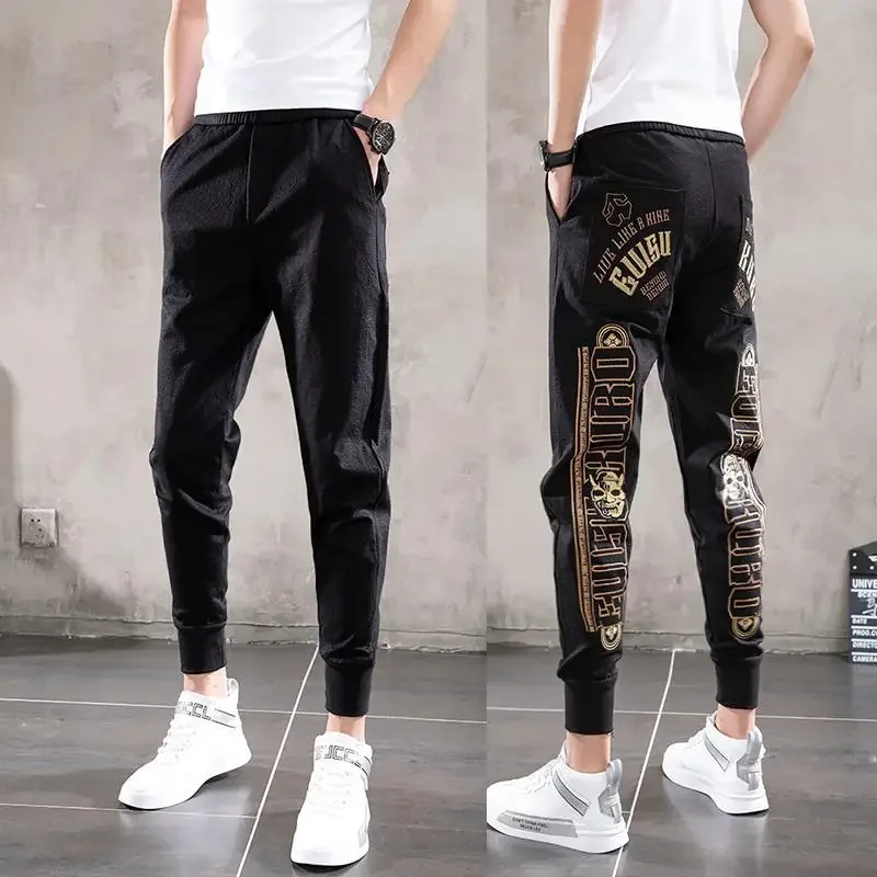 

Harem Cargo Pants for Men Y2k Slacks Loose Summer Stretch Techwear Cheapest Casual Slim Emo Cotton Wide Hip Hop Trousers Man Hot