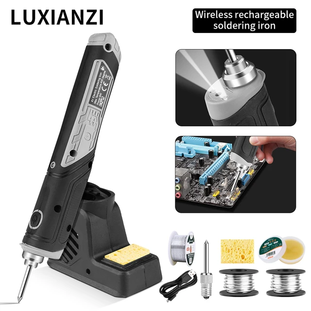 Luxianzi – Fer À Souder Électrique Sans Fil, Rechargeable Par Usb