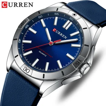CURREN 8449 New Men's Fashion Quartz Watch Business Luminous Male Clock Waterproof Silicone Strap Casual Wristwatch reloj hombre