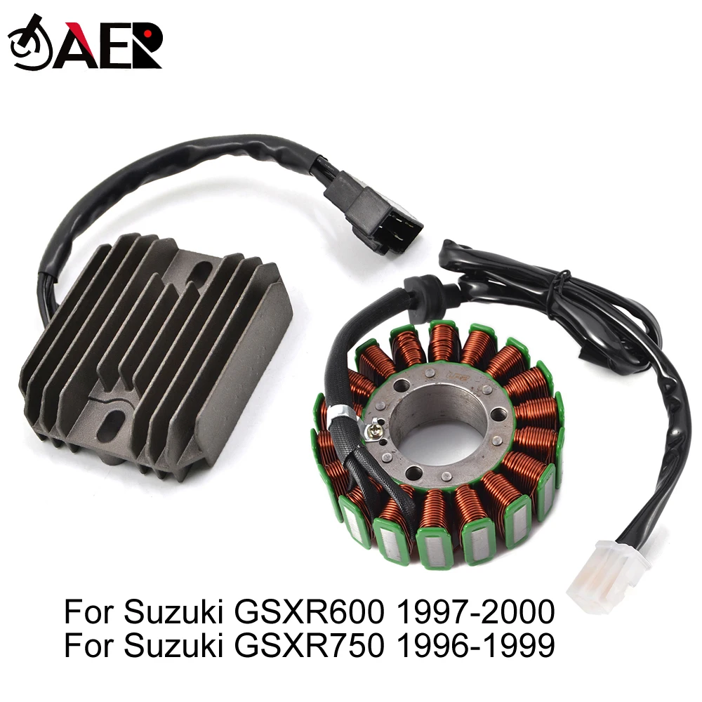 Motorcycle Voltage Regulator Rectifier + Stator Coil for Suzuki GSXR600