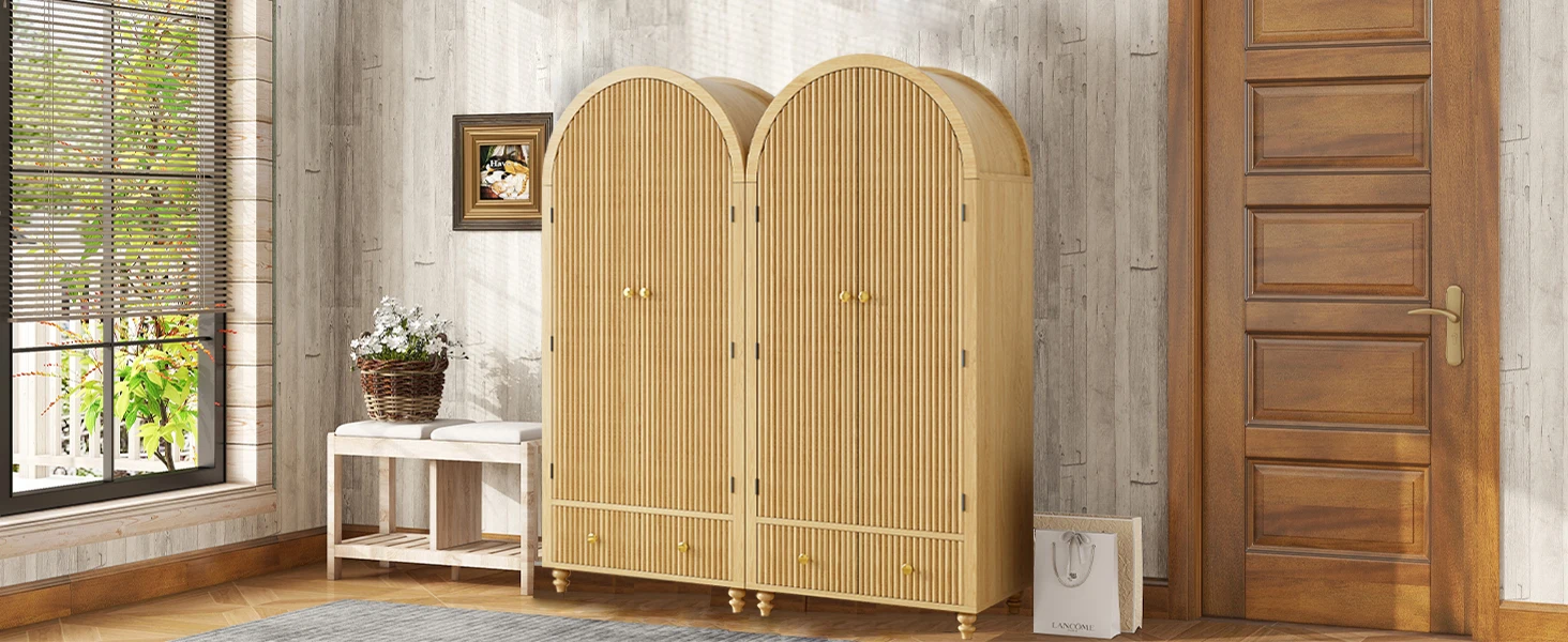 Arched Double-Door Design, Integrated Into The Modern Home Style