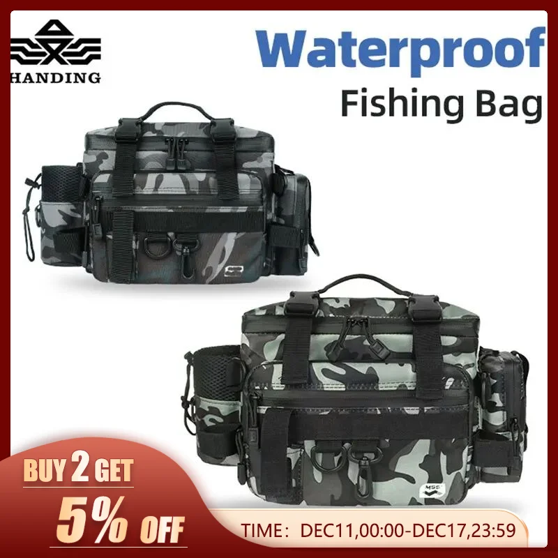 HANDINGMultiFunctionalWaterproofFishingTackleStorageBagLure