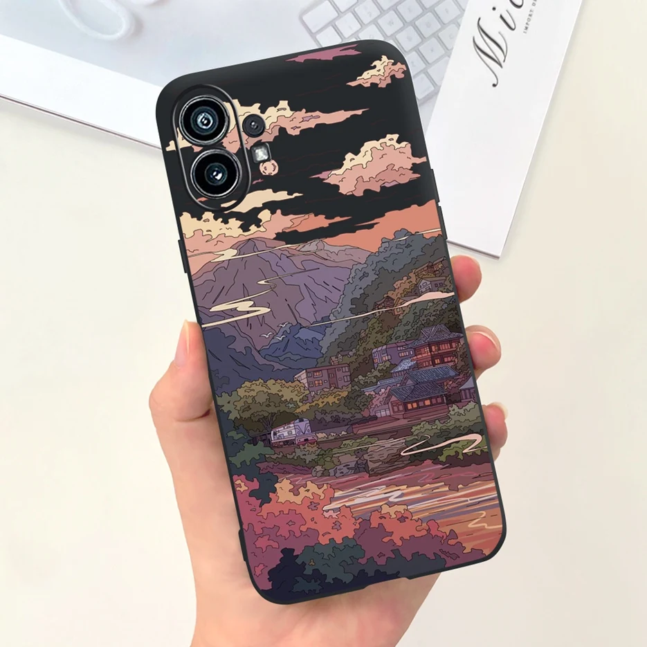 Cute Fashion Cartoon Soft Silicone Phone Case for Nothing Phone 1, 6.55'' Cover
