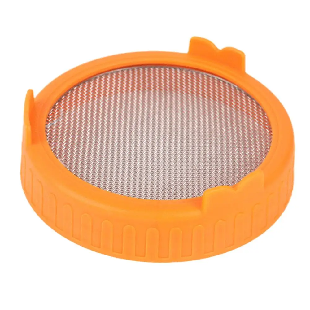 Wide Mouth Plastic Mason Jarhipping Seed Crop Germination for Jar Plant Sprouting Lid Food Grade Mesh Sprout Cover for Maso L8O1 6