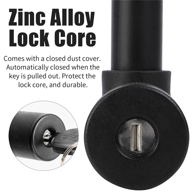 Ultra-Secure Steel U-Lock for Bicycles - Anti-Theft Cycling Security Accessory