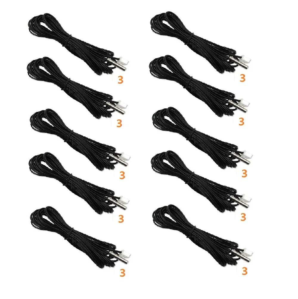 com fio, 10K ohm, 1% 3435, impermeável, 10pcs