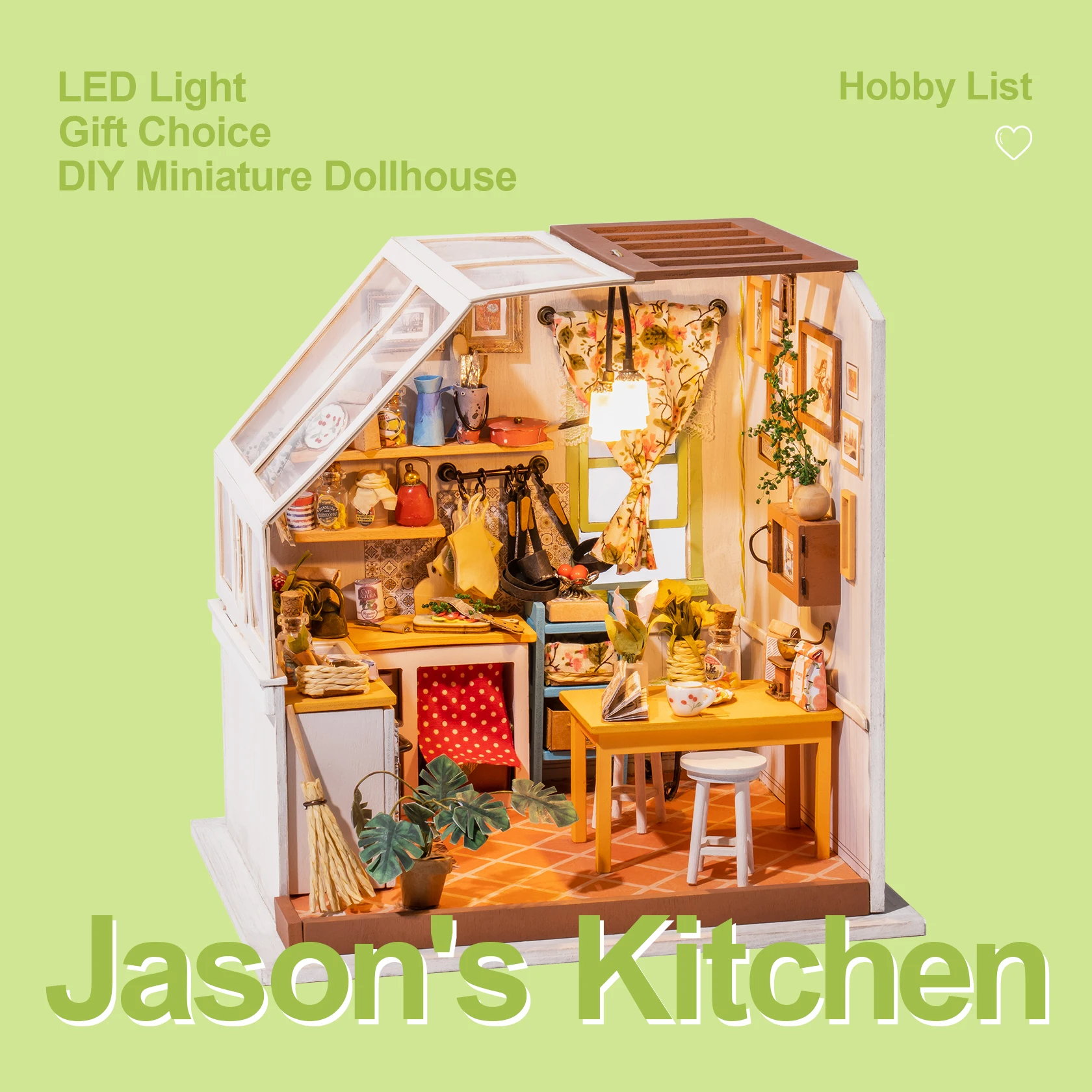 Jason's Kitchen DIY Miniature Dollhouse Kit