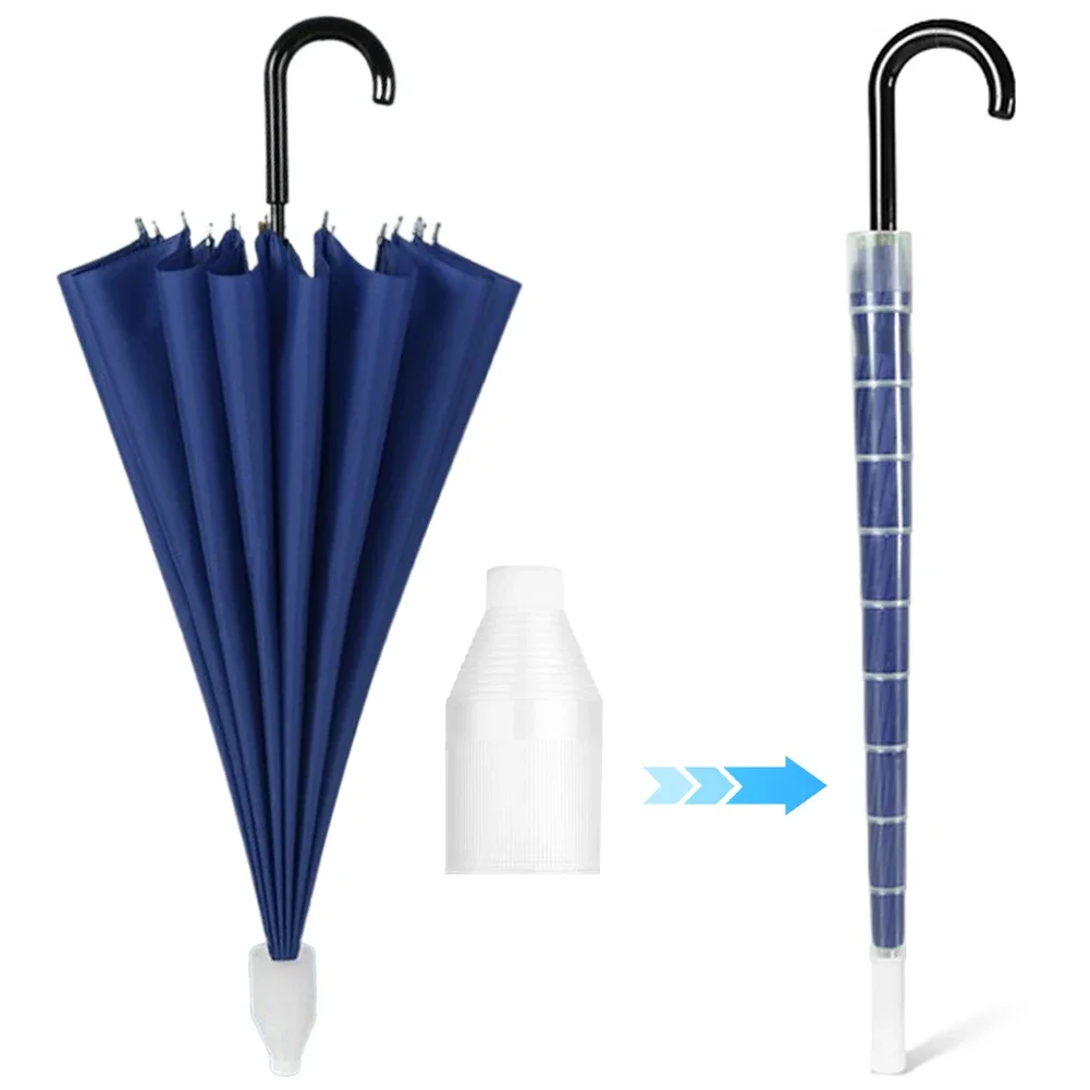 Retractable Car Umbrella Storage Bag Waterproof Cover Home Sleeve Drip-proof Umbrella Transparent 70/80cm Plastic Non-drip Cover