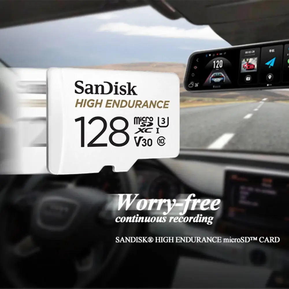 SanDisk 메모리 카드 최대 100 메가바이트/초 C10 4K UHD-I 마이크로 SD 메모리 카드 (대시 캠 홈 모니터 용)