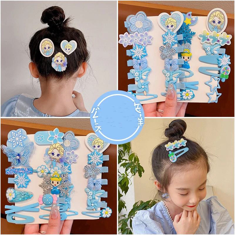 

Baby Snowflake Hairpin Bow Headwear flower Bobby Hairclips Cute Princess Children Girl Hair Accessoires