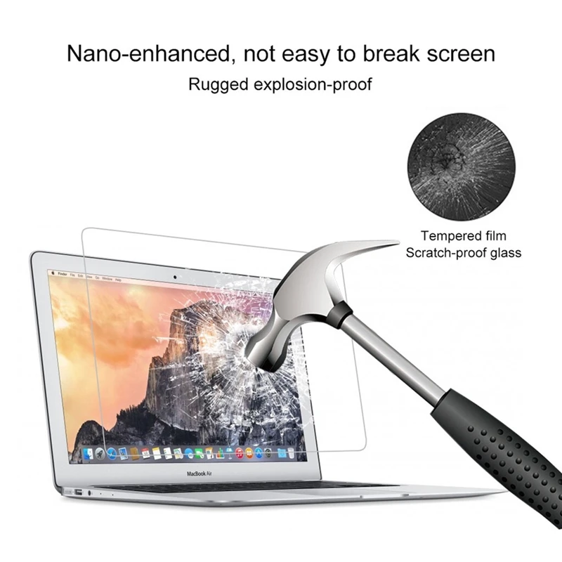 Protetor de Tela de Vidro Temperado 9h para Apple Macbook Air Pro Retina 13 13.3 2023 2023 hd Película Protetora Transparente - Imagem 5
