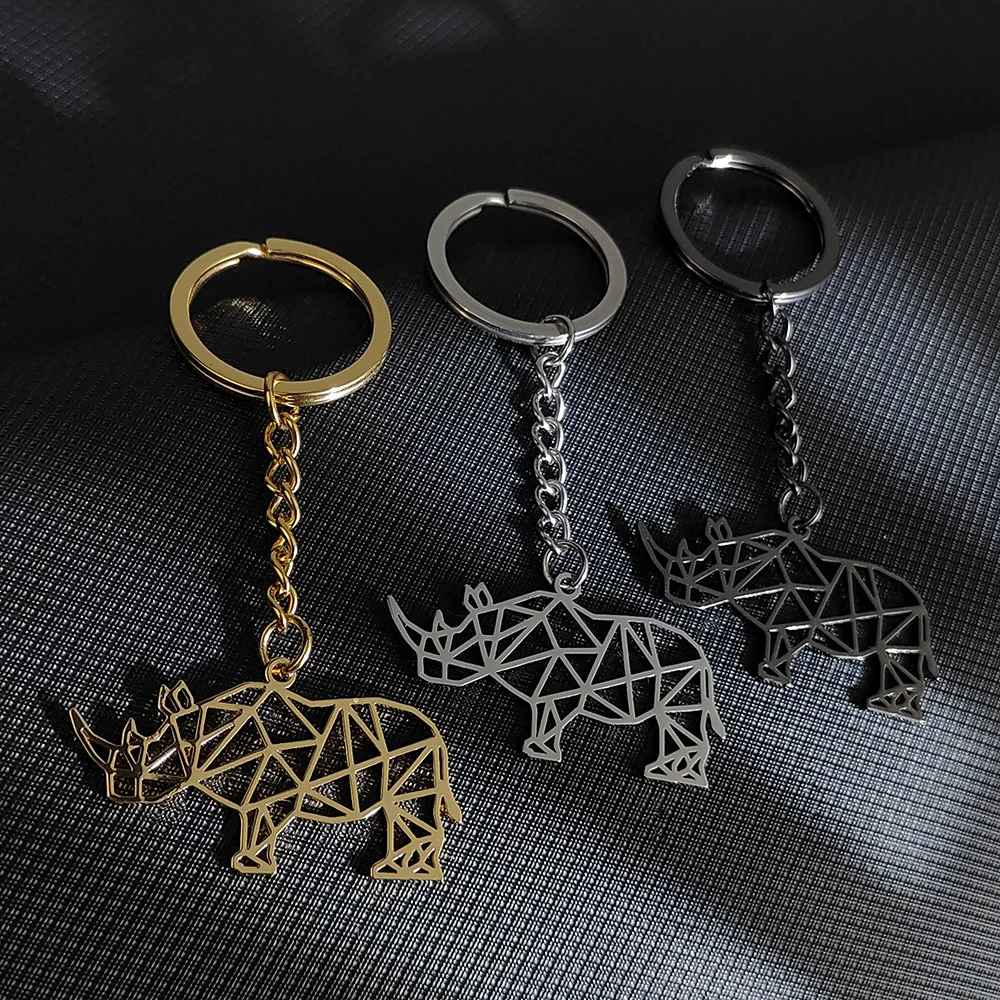 Ciondolo Portachiavi Retrò Fibbia Rhino Portachiavi Moto Anello Gioielli Appesi Portachiavi Fai Da Te Accessori Gancio Americano Casual