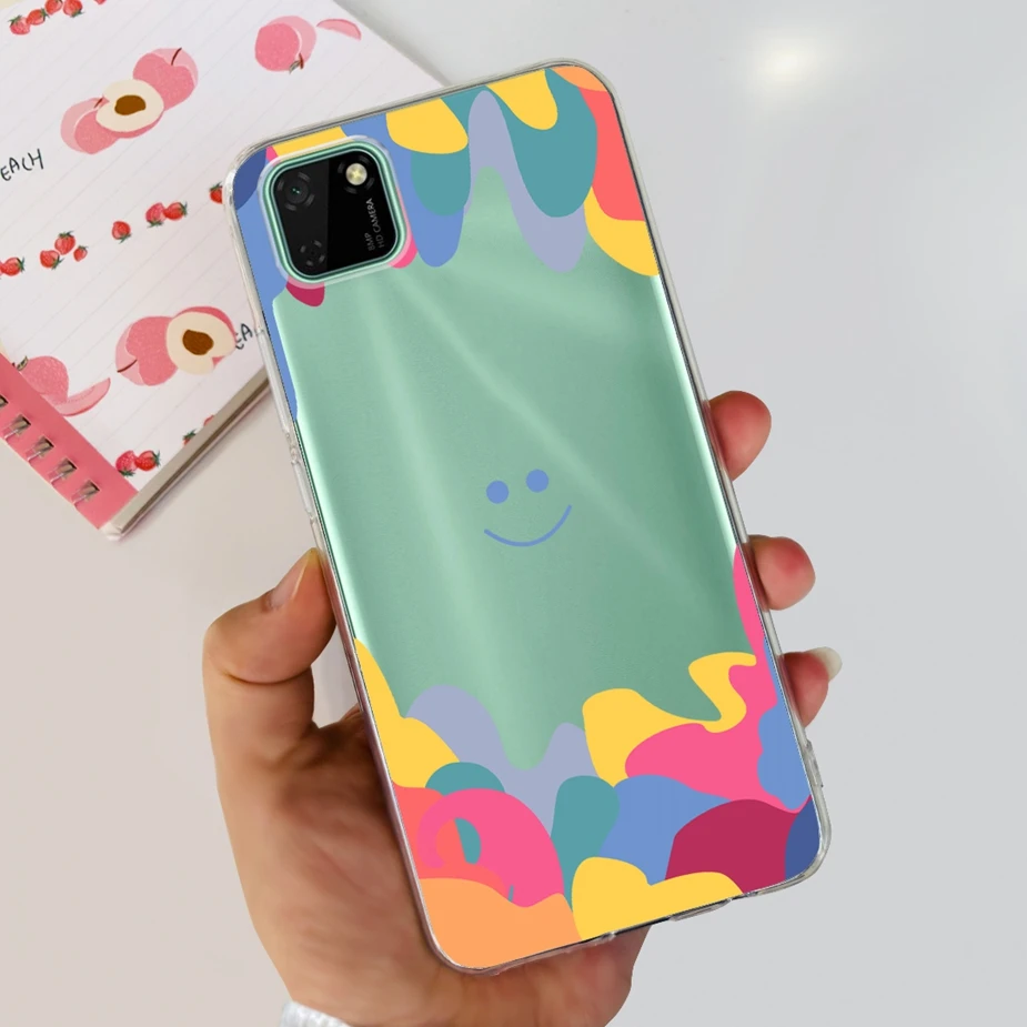 Stylish Painted Clear Silicone Phone Case - Soft Protective Cover