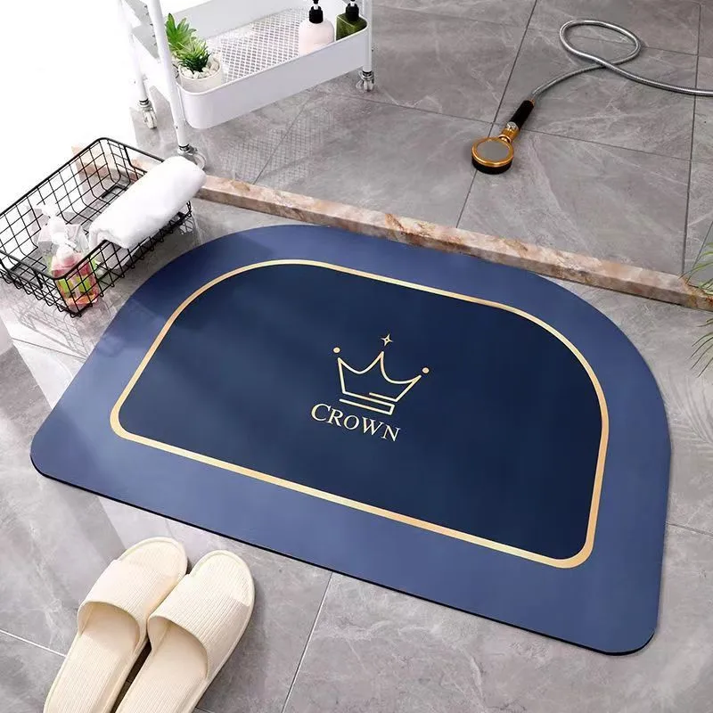 

Household Items Diatom Mud Cushion Door Mat Water Absorption Quick Dry Mat Toilet Door Mat Bathroom Toilet Non-slip Bathroom Mat