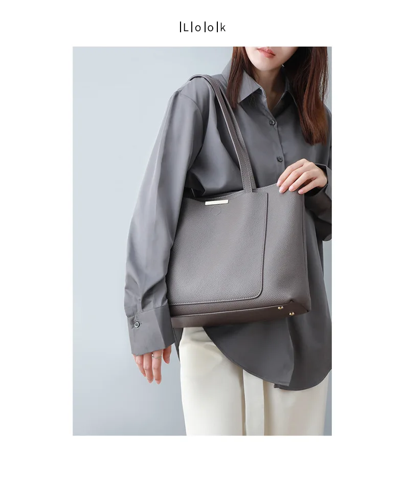 数量は多い  Shoulder Leather Genuine Autumn 2023 Bags Brands Women For トップス