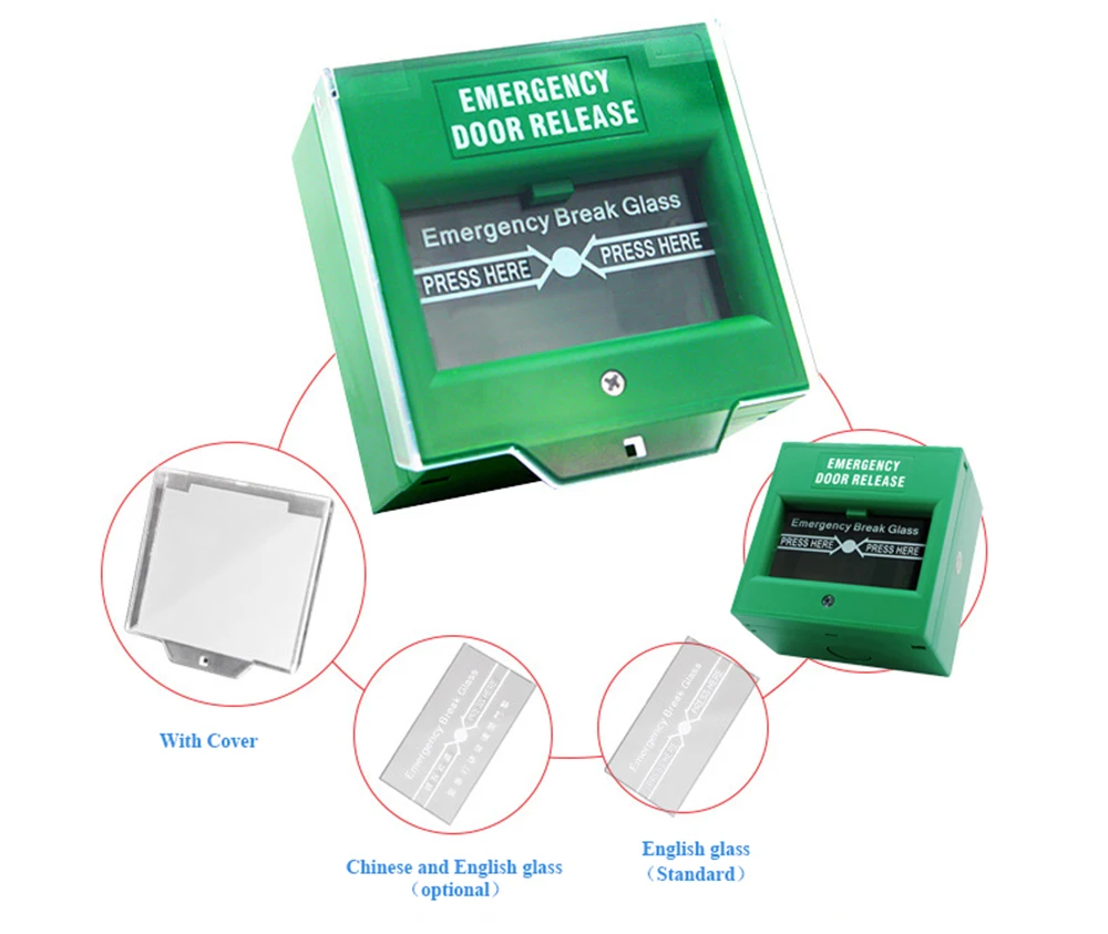 Emergency Fire Exit Alarm Door Release with Protective Cover