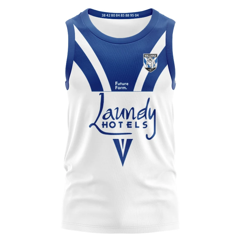 

2024 BULLDOGS MENS HERITAGE RUGBY SINGLET JERSEY size S--5XL ( Print name and number )