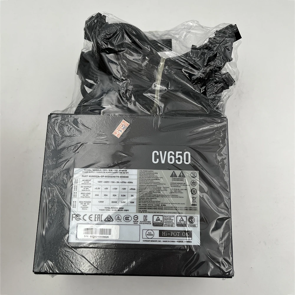 Corsair ATX용 채굴 전원 공급 장치, CV650, 650W