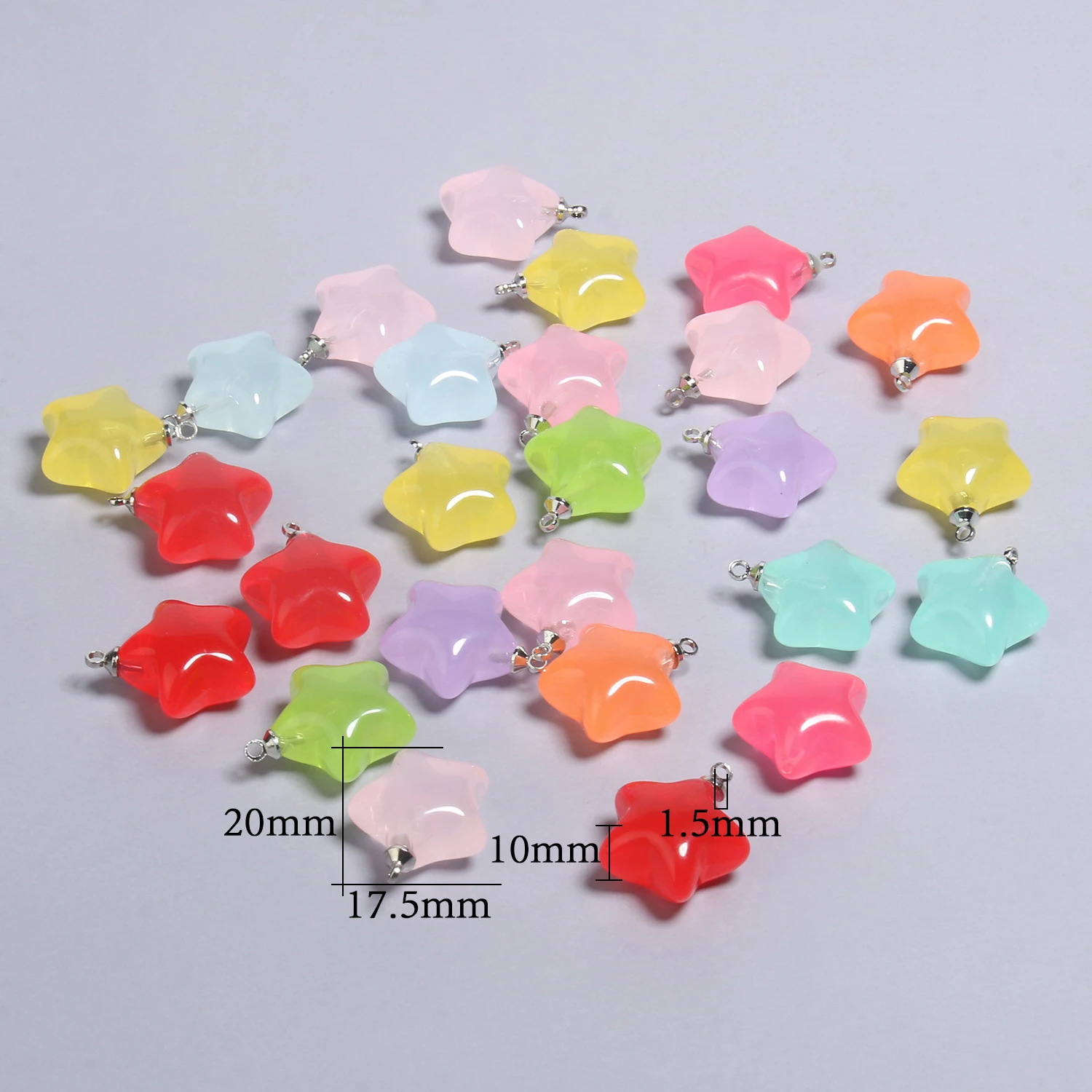Resin Star Charms 2