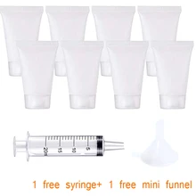 

10-100 pcs/bag 8ml Travel Size Empty Clear Tube Cosmetic Cream Lotion Shampoo Bath Squeeze Lotion Containers Refillable Bottles