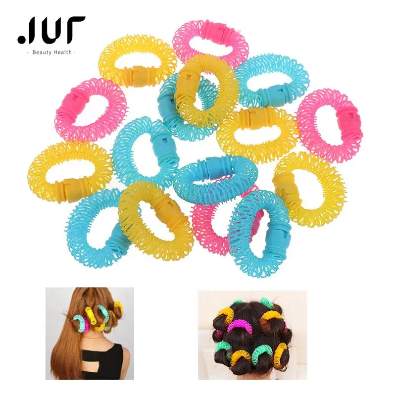 

Fashion 16pcs Magic Hair Curler Spiral Curls Roller Donuts Curl Hair Styling Tool hair accessories