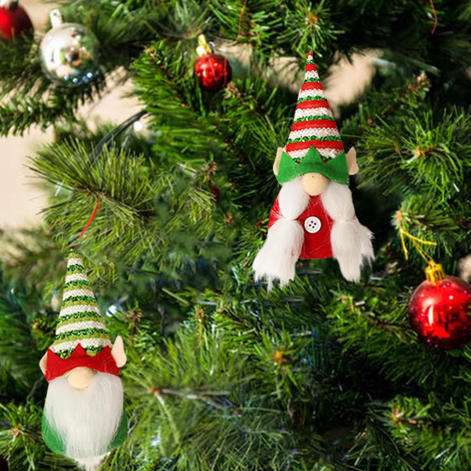 

Christmas Decorations Dwarf Faceless Doll Christmas Tree Hangings Ornament Interesting Creative Festival Decor