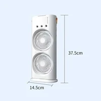 Ventilateur de refroidissement transfrontalier Compact avec fonction de pulvérisation, Mini ventilateur électrique domestique alimenté par USB pour bureau avec lumière douce 6