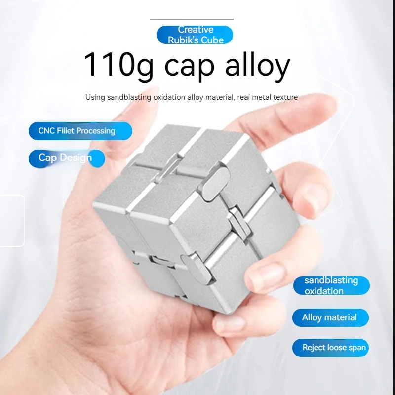 

Cross-border Explosive Aluminum Alloy Decompression Toy Fingertip Box Outlet Decompression Tool Children's Toy Palm Artifact