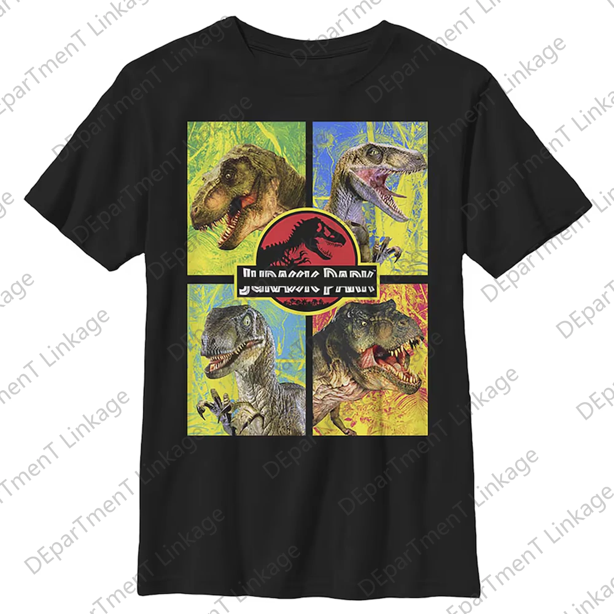 2024 New Arrival Summer Classic vintage Men's Dinosaur Park Isla Nublar 1993 Tour T-Shirt  Cotton Tee Kids/Adults Tops 2
