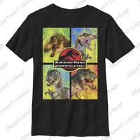 2024 New Arrival Summer Classic vintage Men's Dinosaur Park Isla Nublar 1993 Tour T-Shirt  Cotton Tee Kids/Adults Tops 2