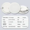 2pcs Recessed LED Spot Downlight Dial Swich CCT 3 Color Adjusted Ceiling Light AC 120V 220V 3000K 4000K 6500K Indoor Lighting 3